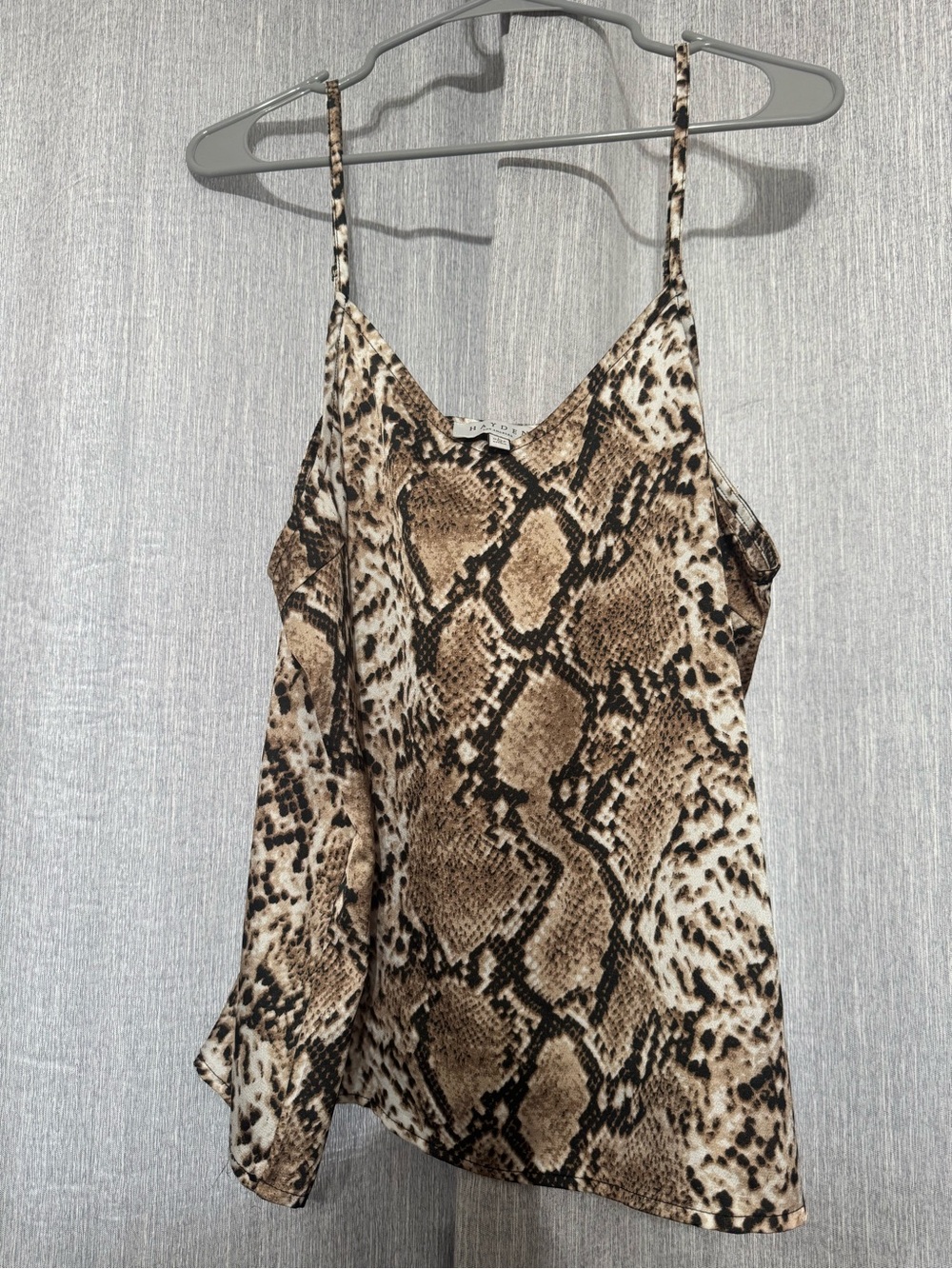 Snake Print Spaghetti Strap Cami Top
